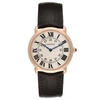 CARTIER RONDE LOUIS ROSE GOLD SILVER DIAL MENS WATCH W6800251,60341837-5239-05AF-0E64-626DF66243AB