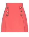 Elisabetta Franchi Mini Skirt In Coral
