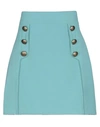 Elisabetta Franchi Mini Skirt In Light Green