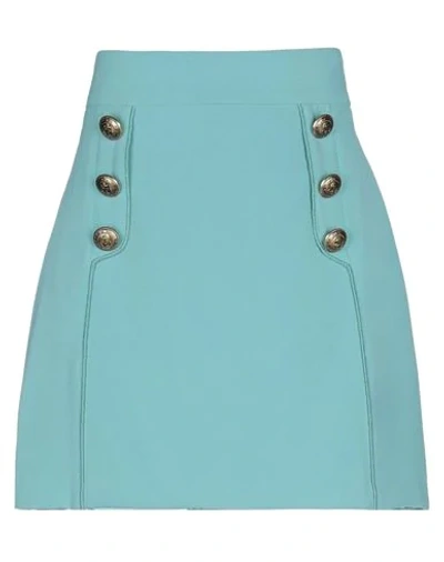 Elisabetta Franchi Mini Skirt In Light Green