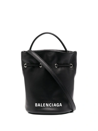 Balenciaga Everyday Xs Bucket Bag In Black