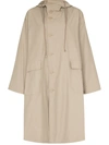 THE FRANKIE SHOP OVERSIZED HOODED TRENCH COAT