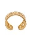 Jw Anderson Crystal Loop Cuff Bracelet In Gold