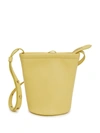 Mansur Gavriel Mini Zip Leather Bucket Bag In Cedro