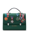 DOLCE & GABBANA MEDAL PRINT SATCHEL BAG