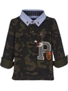 LAPIN HOUSE CAMOUFLAGE-PRINT COLLARED PULLOVER