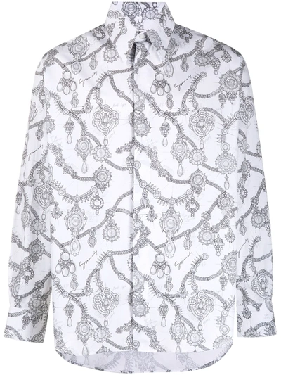 Givenchy Studio Homme Jewellery-print Shirt In White