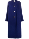 FORTE FORTE SIDE SLIT BUTTONED UP COAT