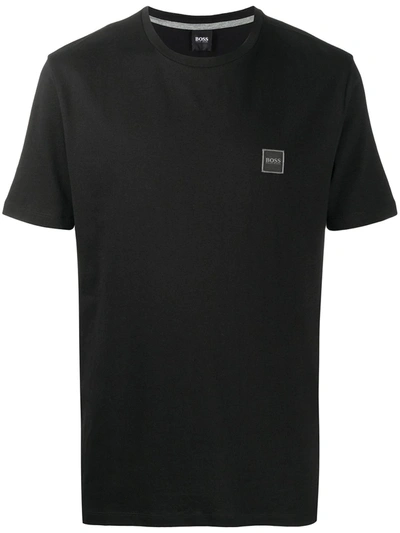 Hugo Boss Logo Patch T-shirt In Black