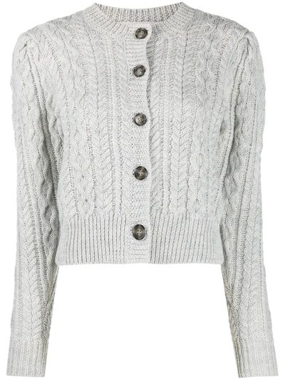 Isabel Marant Étoile Rianne Knit Cardigan In Grey