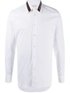 Alexander Mcqueen Cotton Shirt With Logo Detail In White