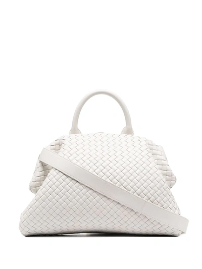 Bottega Veneta Bv Handle Woven Bag In Neutrals