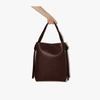 NEOUS BROWN SATURN LEATHER TOTE BAG,00003A16C1015309061