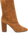 AQUAZZURA AQUAZZURA WOMEN'S BROWN SUEDE ANKLE BOOTS,BOOMIDB0SUE993 37.5