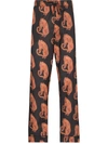 DESMOND & DEMPSEY SANSINDO TIGER-PRINT PAJAMA TROUSERS