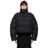 BALENCIAGA BLACK BB PUFFER JACKET