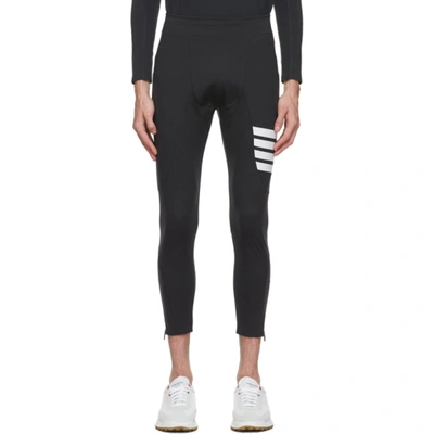 Thom Browne Grey 4-bar Lightweight Compression Lounge Trousers In Blue