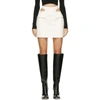 DION LEE OFF-WHITE Y-FRONT MINISKIRT