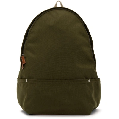 Jil Sander Khaki Simple Backpack In 315 Garland