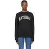 MUSEUM OF PEACE AND QUIET BLACK PRINT 'NATURAL' SWEATSHIRT