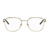 GUCCI GOLD ROUND GLASSES