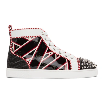 Christian Louboutin Multicolor Printed Lou Spikes Trainers In Cma3 Multi