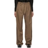 LEMAIRE BROWN LOOSE TROUSERS