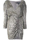 RETROFÉTE SEQUIN-EMBELLISHED FITTED DRESS