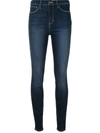 L Agence Marguerite High Rise Skinny Jeans In Orlando