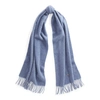Polo Ralph Lauren Fringe Virgin Wool Scarf In Lattice Blue Heather