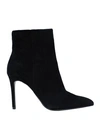 STEVE MADDEN STEVE MADDEN CLOVERS BOOTIE WOMAN ANKLE BOOTS BLACK SIZE 10 SOFT LEATHER,11962588HS 11