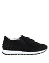TOD'S TOD'S WOMAN SNEAKERS BLACK SIZE 5 SOFT LEATHER,11965980RJ 5