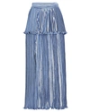 AIIFOS Alma Pleated Metallic Midi Skirt,060059166492