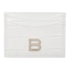 BALENCIAGA BALENCIAGA WHITE CROC HOURGLASS CARD HOLDER