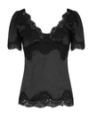 DOLCE & GABBANA SWEETHEART NECKLINE TOP IN BLACK