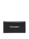OFF-WHITE FOR MONEY LEATHER WALLET