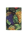 DOLCE & GABBANA GRAPE PRINT CARD HOLDER