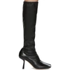 JIMMY CHOO BLACK MYKA TALL BOOTS