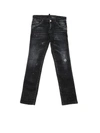 DSQUARED2 DESTROYED EFFECT CLEMENT JEANS IN BLACK