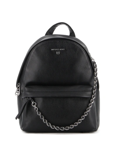 Michael Kors Black Backpack With Chain