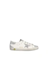 GOLDEN GOOSE SUPERSTAR SNEAKERS IN WHITE AND GLITTER