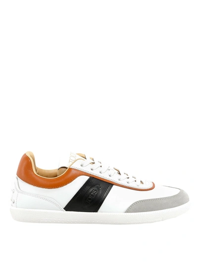 Tod's Embossed Logo Sneakers In Multicolour