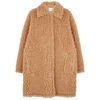 STAND STUDIO JACEY CAMEL FAUX SHEARLING COAT,3286922