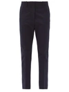 Joseph Coleman Gabardine Straight-leg Trousers In Navy