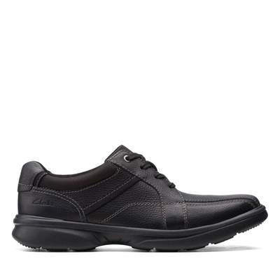 Clarks Kempton Lace Mens Leather Lace Up Oxfords In Black