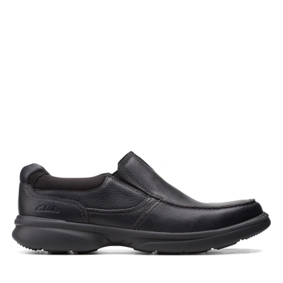 Clarks Men's Bradley Free Leather Slip-on Men's Shoes In Black