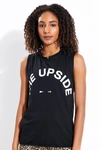 The Upside Logo Graphic Crewneck Muscle Tank In Black