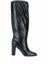 GIVENCHY GIVENCHY WOMEN'S BLACK LEATHER BOOTS,BE7012E00H001 36