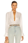 Nili Lotan Veronica Shirt In Ivory