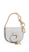 See By Chloé Women's Hana Leather Keychain In Artic Ice